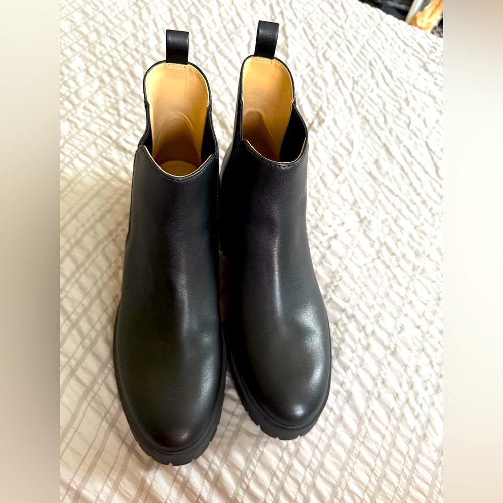 Coach Black Logo Reid Ankle Bootie Siz